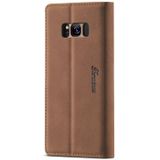 For Samsung Galaxy S8 Forwenw F1 Series Matte Strong Magnetism Horizontal Flip Leather Case with Holder & Card Slots & Wallet & Photo Frame(Brown)