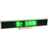 Green Programmable LED Moving Scrolling Message Display Sign Indoor Board  Display Resolution: 128 x 16 Pixels  Length: 41cm