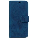 Butterfly Rose Embossed lederen telefoonhoesje voor iPhone 12/12 Pro