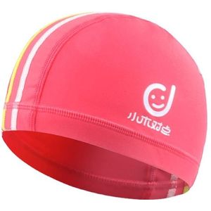 1101 Middle Age Children Deepen Summer Sun Protection Swimming Caps(Pink)