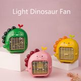 A9 Desktop Dinosaur Fan USB Mini Large Wind Fan(Pink)