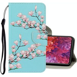 For Samsung Galaxy S20 FE 5G / S20 Lite 3D Colored Drawing Horizontal Flip PU Leather Case with Holder & Card Slots & Wallet(Magnolia)