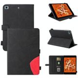 Dual-Color Splicing Horizontale Flip PU Lederen Case met Houder & Card Slots & Slaap / Weks-up Functie voor iPad Mini / Mini 2 / Mini 3 / Mini 4 / Mini  (Zwart)