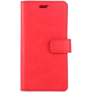 For iPhone 12 Pro Max GOOSPERY MANSOOR Crazy Horse Texture Horizontal Flip Leather Case with Holder & Card Slots & Wallet(Red)