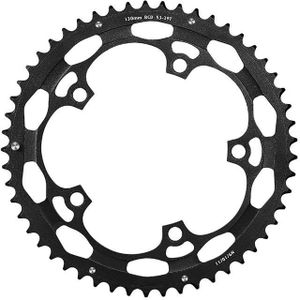 WEST BIKING YP0719274 53-39T Road Bike Crank Racing Double Disc(Black)