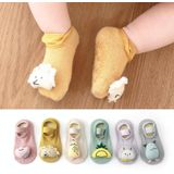 3 Pairs Baby Socks Cartoon Doll Anti-Slip Anti-Out Cotton Baby Floor Socks  Toyan Socks: S 0-1 Years Old(Green Pineapple)