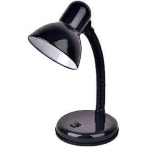 Vintage Iron LED Desk Lamp Push Button Switch Eye Protection Reading Led Light Table Lamps(Black)