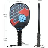 LEIJIAER 1 paar imitatie koolstofhout pickleball paddle-set met 2 ballen