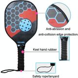 LEIJIAER 1 paar imitatie koolstofhout pickleball paddle-set met 2 ballen