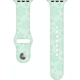 Sneeuwvlok embossing siliconen horlogeband voor Apple Watch Series 7 41mm / 6 & SE & 5 & 4 40mm / 3 & 2 & 1 38mm