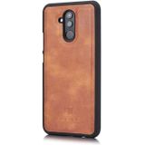 DG.MING Crazy Horse Texture Flip Detachable Magnetic Leather Case for Huawei Mate 20 Lite / Maimang 7  with Holder & Card Slots & Wallet (Brown)