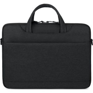 For 15-15.6 inch Laptop Multi-function Laptop Single Shoulder Bag Handbag(Black)