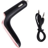 CARS7 Bluetooth Car Charger with Digital Display for Mobile Phone(Rose Gold)