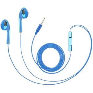 Stereo Plating EarPods Koptelefoons met Volume control nl Mic voor iPhone 6 / 6S & 6 Plus / 6S Plus  5 & 5S & 5 C  4 & 4S  iPad / iPad mini(blauw)