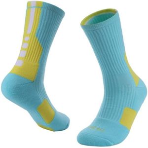 2 paren volwassen Mid tube sokken dikke badstof basketbal sokken  maat: Gratis grootte