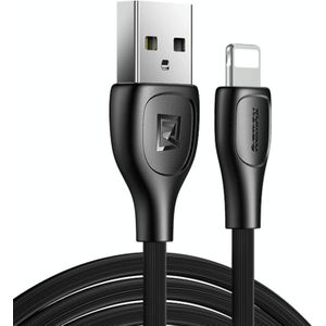 Remax RC-160i 2.1A 8 Pin Lesu Pro Series Charging Data Cable  Length: 1m (Black)
