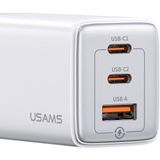 USAMS US-CC180 65W ACC GaN-oplader met drie poorten  EU-stekker