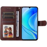 Voor Huawei nova Y70/Y70 Plus/Geniet van 50 Klassieke Kalf Textuur Flip Lederen Telefoon Case (Bruin)