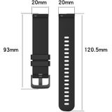 Voor Samsung Gear Sport 20mm Carbon Fibre Striped Silicone Strap (Beige)