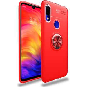 Metal Ring Holder 360 Degree Rotating TPU Case for  Xiaomi Redmi 7(Red)