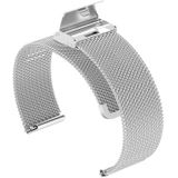 18mm Metal Mesh Wrist Strap Watch Band for Fossil Female Sport / Charter HR / Gen 4 Q Venture HR(Silver)