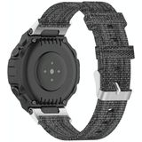 For Amazfit T-Rex Pro / Amazfit T-Rex Nylon Canvas Replacement Strap Watchband with Dismantling Tools  One Size(Grey)