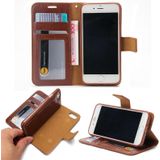 Crazy Horse Texture Detachable Magnetic Back Cover Horizontal Flip Leather Case with Holder & Card Slots & Photo Frame & Wallet For iPhone SE 2020 / 8 / 7(Brown)