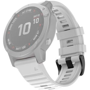 Voor Garmin Fenix 7x Silicone Watchband (White)