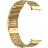 22mm Metal Mesh Wrist Strap Watch Band for Fossil Gen 5 Carlyle / Gen 5 Julianna / Gen 5 Garrett / Gen 5 Carlyle HR (Gold)