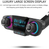 BT06 Dual USB Charging Smart Bluetooth 4.0 + EDR FM Transmitter MP3 Music Player Car Kit with 1.3 inch LED Screen  Support Bluetooth Call  TF Card & U Disk