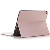 Afneembare Bluetooth-toetsenbord lederen tablethoes voor iPad Air 3 / Pro 10.5 / 10.2 2021 & 2020 & 2019 (rosé goud)