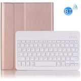 Afneembare Bluetooth-toetsenbord lederen tablethoes voor iPad Air 3 / Pro 10.5 / 10.2 2021 & 2020 & 2019 (rosé goud)