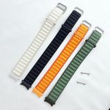 Voor Samsung Galaxy Watch5 / Watch5 Pro / Watch4 / Watch4 Klassieke universele nylon lus horlogeband (zwart + groen)