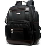Bopai 11-85301 15.6 inch Large Capacity Multi-layer Zipper Bag Design Breathable Laptop Backpack  Size: 35 x 20 x 43cm(Black)