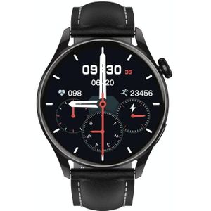Q3 Max 1 36 inch kleurenscherm Smart Watch  leren band  ondersteuning voor hartslagmeting / bloeddrukmeting
