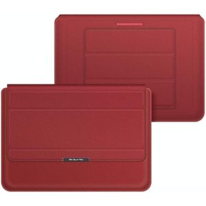 4 in 1 Uuniversal Laptop Holder PU Waterproof Protection Wrist Laptop Bag  Size:13/14inch(Red)