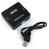 HOWEI HW-2109 Mini HDMI to VGA Video Audio Converter (Black)