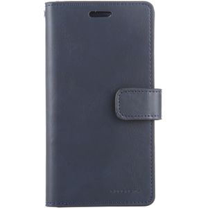 For iPhone 12 mini GOOSPERY MANSOOR Crazy Horse Texture Horizontal Flip Leather Case with Holder & Card Slots & Wallet(Navy Blue)