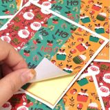 10 stks Christmas Rectangle Sticker Geschenkdoos Verzegelde Sticker (M2)