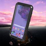 For Samsung Galaxy S21+ 5G LOVE MEI Metal Shockproof Waterproof Dustproof Protective Case with Glass(Black)