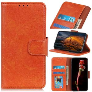 Voor Samsung Galaxy A03S 164mm Nappa Texture Horizontale Flip Leren Case met Houder & Card Slots & Portemonnee (Oranje)