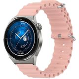 Voor Huawei Watch GT3 Pro 43mm 20mm Ocean Style siliconen effen kleur horlogeband