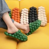 Women Bubble Fashion Slippers Home Massage Slippers  Size: 39-40(Black)