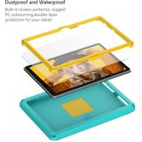 Voor Amazon Kindle Fire HD10 2021 EVA + PC schokbestendige tablethoes met waterdicht frame (Glacier Green)
