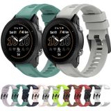 For Garmin Fenix 5 22mm Solid Color Silicone Watch Band(White)