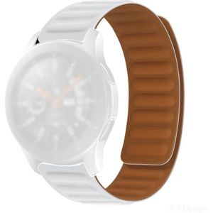 Siliconen magnetische horlogeband voor Samsung Galaxy Watch Active (White)