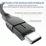 100W USB-C / TYPE-C 4.0 MANNELIJK NAAR USB-C / TYPE-C 4.0 MANNELIJKE FUITE-DATA-kabel voor Thunderbolt 3  Kabellengte: 0.5m