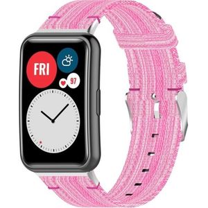 Voor Huawei Watch Fit Special Edition nylon gevlochten horlogeband