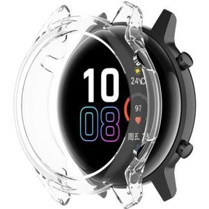 For Huawei Honor Magic watch2 46mm TPU Wrapped Empty Half Case Watch Case(Transparent White)