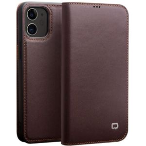 QIALINO Business Horizontal Flip Leather Case with Holder & Card Slots & Wallet For iPhone 12 mini(Brown)